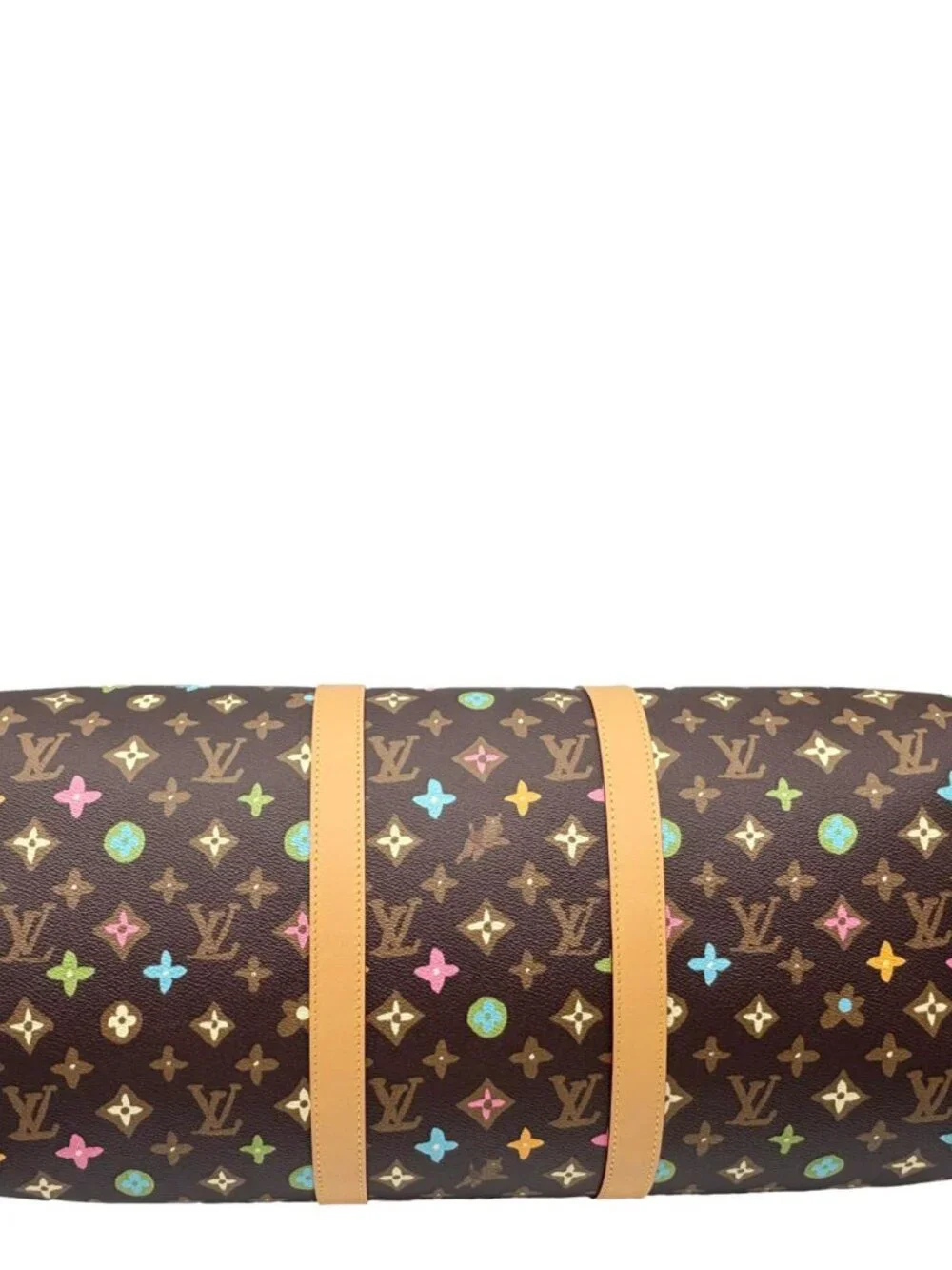 Louis Vuitton  x Tyler Keepall 50 Bandouliere Craggy Monogram Canvas Travel Bag